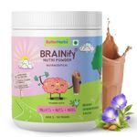 BRAINIFY by BetterHerbs Nutrition Drink Powder Chocolate - 350g | 2-16 Years | No Refined Sugar | 7 Herbs + Millets + Nuts | 23 Essential Nutrients | Supports Brain Development