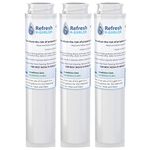 Refresh Replacement Refrigerator Water Filter for GE SmartWater GXRLQR, Kenmore 46-9914, AP3418061, WR17X11608, EFF-6023A and Aqua Fresh WF27 (3 Pack)