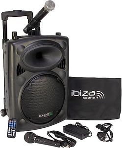 Ibiza Sound - Karaoké Mobile 500W USB/MP3 PORT10VHF-BT