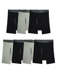 Fruit of the Loom Men's Coolzone Boxer Briefs, Moisture Wicking & Breathable, Assorted Color Multipacks, 7 Pack - Black/Gray, Large