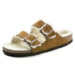 Birkenstock Unisex Adults’ Arizona Lammfell Mules, Braun (Mink), 8 UK