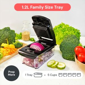 Fullstar 4-in-1 Vegetable Chopper – Multi-Blade Food Dicer and Slicer
