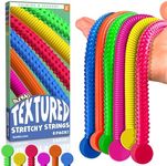 BUNMO Stretchy Strings - Sensory Toys for Toddlers - Stimulating & Addictive Sensory Toys for Kids - Fidget Toy - Hours of Fun for Kids - Textured 6pk