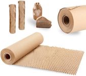 30cm×30m Honeycomb Brown Paper, Packing Paper for Mobile and Packaging, Gift Fragile Bubble Wrap Roll Substitute and Biodegradable Ecological Paper Bubble Wrap