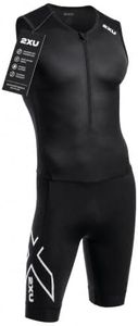 2XU Men's Core Sleeved Trisuit - Black/White - X-Large