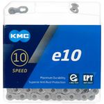 KMC E10 EPT 10 Speed Anti-Rust e-Bike Chain, Silver, 136 Link