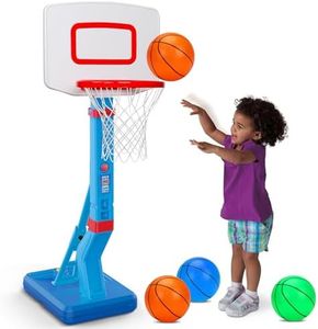 Toddler Basketball Hoop Indoor Mini Adjustable Poolside Basketball Goal with Ball Pump for Boys Girls Outdoor Toys for Backyard Game Outside Basketball Toy for Kids Age 2-4 3-5 6 7 4-8 Birthday Gifts