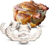 Turbo Trusser for Cornish Hen I Cooks Evenly & Makes Meat Juicier I Easy-to-Use Stainless Steel & Dishwasher Safe I for Ovens, Smokers, Roasters, Grills, Rotisseries, & Deep Fryers I 2 Pack