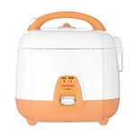 Cuckoo CR-0331 Basic Electric Rice Cooker and Warmer, Nonstick Inner Pot, Made in Korea, 3 Cups, White/Orange