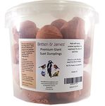 Britten & James Giant Suet Dumplings for Wild Birds in a Stay Fresh 5L Tub (30 dumplings)