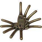 Amazing Drapery Hardware 10 Qty: Shade Cord Cleats - Cast Metal - Size: 2 1/2" - Antique Brass