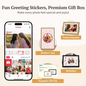 Frameo 10.1" Digital Photo Frame – WiFi, Touchscreen Display