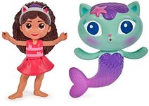 Swimways Gabby’s Dollhouse Floatin' Figures, Swimming Pool Accessories & Kids Pool Toys, Party Supplies & Water Toys for Kids Aged 3 & Up, Gabby & Mercat 2-Pack