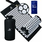 Acupressure Mat & Pillow Set - Acupressure Therapy for Back and Neck Pain Relief, Sciatica, and Pressure Point Aches Ideal Acupuncture Mat for Sleeping Aid & Recovery
