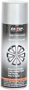 EASTUP Premium Metallic Dark Silver Acrylic Enamel Wheel Paint - Brilliant Finish, High Durability, Fade-resistant, Quick Drying Rim Coating Spray Paint.