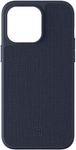 Incipio Cru. Protective Phone Case for iPhone 15 Pro Max - Ultra-Responsive Buttons & Raised Edges, Wireless & 5G Compatible, Plastic-Free Recycled Packaging & MagSafe Compatible (Navy Canvas)