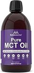 Ketosource® Pure MCT Oil | High Purity Source of Ketone-Boosting C8 & C10 MCTs | Supports Keto Nutrition & Fasting | Vegan Safe & Gluten Free | 500ml Bottle