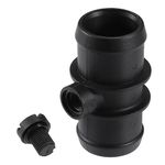 uxcell Engine Coolant Hose Connector for BMW MINI Cooper 2002-2008 No.17127515502 Black