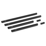 SMALLRIG 15mm Rods Pack with M12 Thread Rod Cap Connectors Aluminum Alloy Rods Combination for for Rig Mattebox Follow Focus 15mm Rod System - 1659