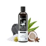 kin+kind Skunk Shampoo for Dogs & Cats - Activated Charcoal Odor Eliminator(12 fl oz) - Safe for Dogs and Cats, Removes Skunk Scent - Natural Blend with Coconut and Olive Oil - Unscented - Made in USA