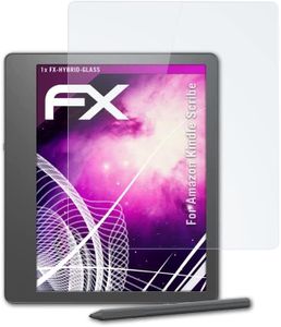 atFoliX Protection Écran Film de verre en plastique compatible avec Amazn Kindl Scribe Verre film protecteur, 9H Hybrid-Glass FX Protection Écran en Verre trempé de plastique