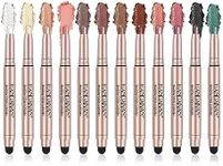 Joyeee Eyeshadow Stick Set 12PCS Shimmer Glitter Eye Shadow Long Lasting Waterproof Nude Blush Nose Shadow, Dimension Skinfinish Face Brightening High Gloss for Girl Women Makeup Palette Gift Kit