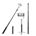 Extension Rod for Gimbal, 29in Selfie Stick Compatible with Gimbal Stabilizer DJI OM 5/4 Osmo Mobile 3 2/Feiyu/Zhiyun Smooth 5 Q & 4 and All Gimbles with 1/4" Thread Handheld Pole Go Pro Action Camera