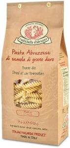 Rustichella d'Abruzzo Fusilli - 500g Classic Spiral Pasta - Made from Durum Wheat - Cooks in 9-11 Minutes - Perfect for Sauces, Salads, or Baked Dishes