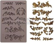 Redesign with Prima Redesign Furniture Decor Moulds® Delicate Flora 5"x8",8Mm Thickness for Funiture Dresser, Chocolate,Cake,Candy,Backery,Soap,Polymer Clay, earthen Clay,655350643065