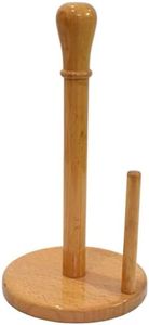 WIGANO Wooden Paper Towel Holder Stand Wooden Tissue Holder Toilet Paper Holder for Home, Kitchen, Hotels & Offices Standard Brown color 1 Piece