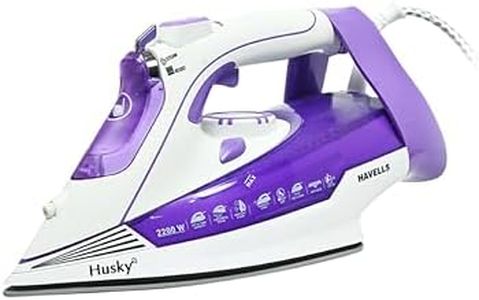 Havells Plastic Husky 2200 W Steam Iron With Auto Shut Off, Steam Boost, Vertical, Horizontal Ironing, Anti Drip, Self-Cleaning&Anti Calc Technology. (Purple), 2200 Watts