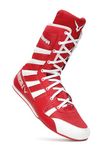 Invincible Cobra Boxing Shoes, Boxing Boots, Boxing Shoes for Men & Women Red UK-7