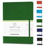 Panda Planner Pro - Best Daily Planner for Happiness & Productivity - 8.5 x 11" Softcover - Undated Day - Guaranteed to Get You Organized - Gratitude & Goals 6 Month Journal (Dark Green)