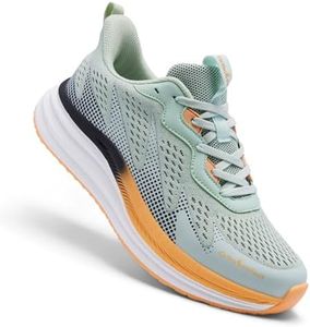 Men's Orthopedic Orthotic Wide Sport Shoes: Comfortable Plantar Fasciitis Bunions Recovery High Arch Supportive Diabetic Sneaker, Casual Slip On Stylish Cycling Walking Shoes Light Green Size 11