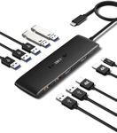 USB C Docking Station Dual Monitor, Laptop Docking Station, Lemorele 10 in 1 USB C to Dual HDMI Adapter Multiport USB C Hub with 2 HDMI, 3 USB 2.0,4 USB 3.1 Gen2,PD for Dell XPS 13/15,Lenovo Yoga