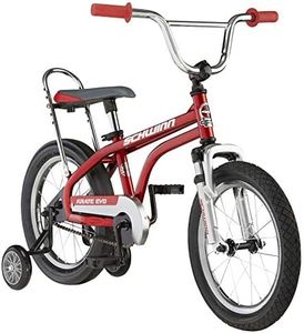 Schwinn Krate EVO Kids Bike for Boys and Girls Ages 3-5 Years, 16-Inch Wheels, Rider Height 38 to 48-Inches, Removable Training Wheels, Rear Coaster Brake, Apple Red