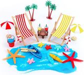Minatee 25 Pcs Beach Miniature Doll