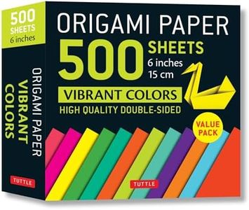 Origami Paper 500 sheets Vibrant Colors 6" (15 cm): Tuttle Origami Paper: High-Quality Double-Sided Origami Sheets Printed with 12 Different Designs (Instructions for 6 Projects Included)