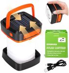 Camping Light, LED Rechargeable Light, Solar/USB Powered Foldable Tent Light. Camping Lights & Lanterns, Waterproof, Cell Phone Emergency Charger. Suitable for Hunting, Fishing, Hiking, Reading