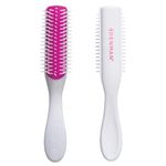 Denman Classic Styling Brush 5 Row D14 (Cherry Blossom) Hair Brush for Separating, Shaping & Defining Curls - Blow-Drying, Styling & Detangling Brush…