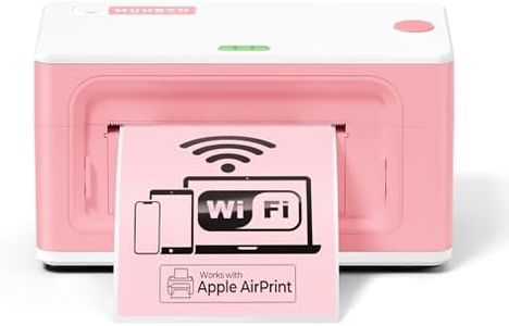 MUNBYN Wireless Thermal Printer, Wi-Fi Shipping Label Printer Compatible with AirPrint iPhone iPad macOS Android Windows Chromebook Etsy Ebay USPS for Small Business Home Use