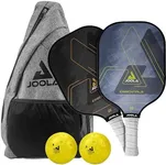 JOOLA Essentials Performance Pickleball Paddle with Reinforced Fiberglass Surface and Honeycomb Polypropylene Core,Set