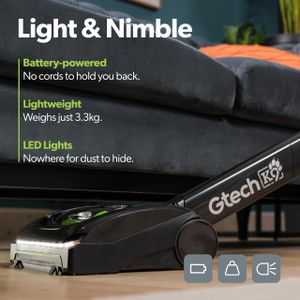 Gtech AirRAM K9 Cordless Vacuum Cleaner – Lightweight Pet Hair Removal