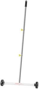 VEVOR Magnetic Sweeper with Wheels, 43 cm, 4.5 kg Load Capacity, Lightweight Magnetic Pickup Sweeper with Adjustable Handle, Pick Up Nails and Screws, Easy Cleanup for Garages, Roofing Projects
