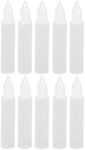 lehom 10pcs Needle Tip Glue Bottle Oil Liquid Dropper Bottle Eye Drop Bottle 15ml Plastic Clear Liquid Dropper Bottles for Paper DIY Craft, Travel Bottles Squeeze Small