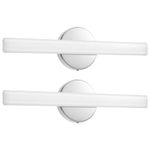 2 Pack Modern LED Vanity Light Bar Lighting Fixtures, OOWOLF 17.3 Inch LED Bathroom Light Fixtures Over Mirror, 12W 1200LM Natural White 4000K Wall Sconces Lighting, Bathroom Vanity Light Fixtures