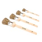 COTTAM Chalk & Wax Brush Set (Pack of 4) - For Shabby Chic, Upcycling and Restoration Projects