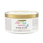 OGX Coconut Miracle Oil Hair Mask for Damaged Hair 300g, White