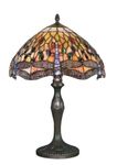 Home Supplies Tiffany Lamps, Stained Glass Handmade Tiffany Vintage Bedside Table Lamps for Living Room, Bedroom, 8" Shade Diameter and 13" Stand Height 8 inches, Dragonfly Tiffany Hand Crafted