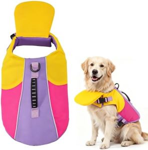 Dog Life Jacket with Chin Float, 2026 New Front Float Dog Life Jacket with Chin Support for Pool Boating, Dog Life Jackets with Head Support for French Bulldog (B, X-Large)